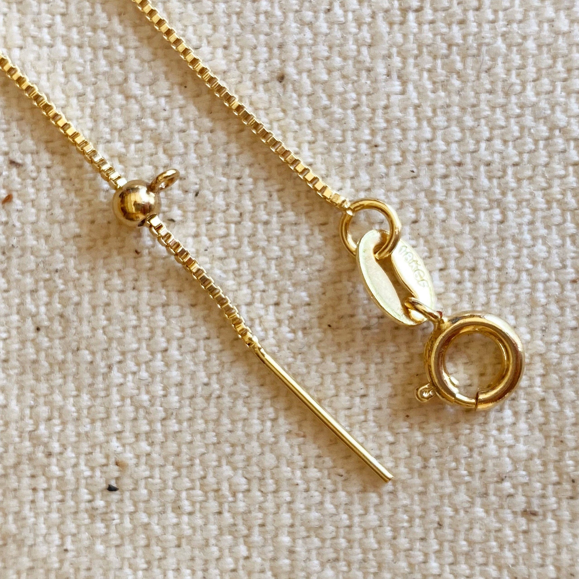 18k Gold Filled Adjustable Sizing Necklace - Cloth + Cabin