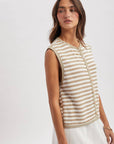 Nyasia Button-Up Sweater Tank - Cloth + Cabin