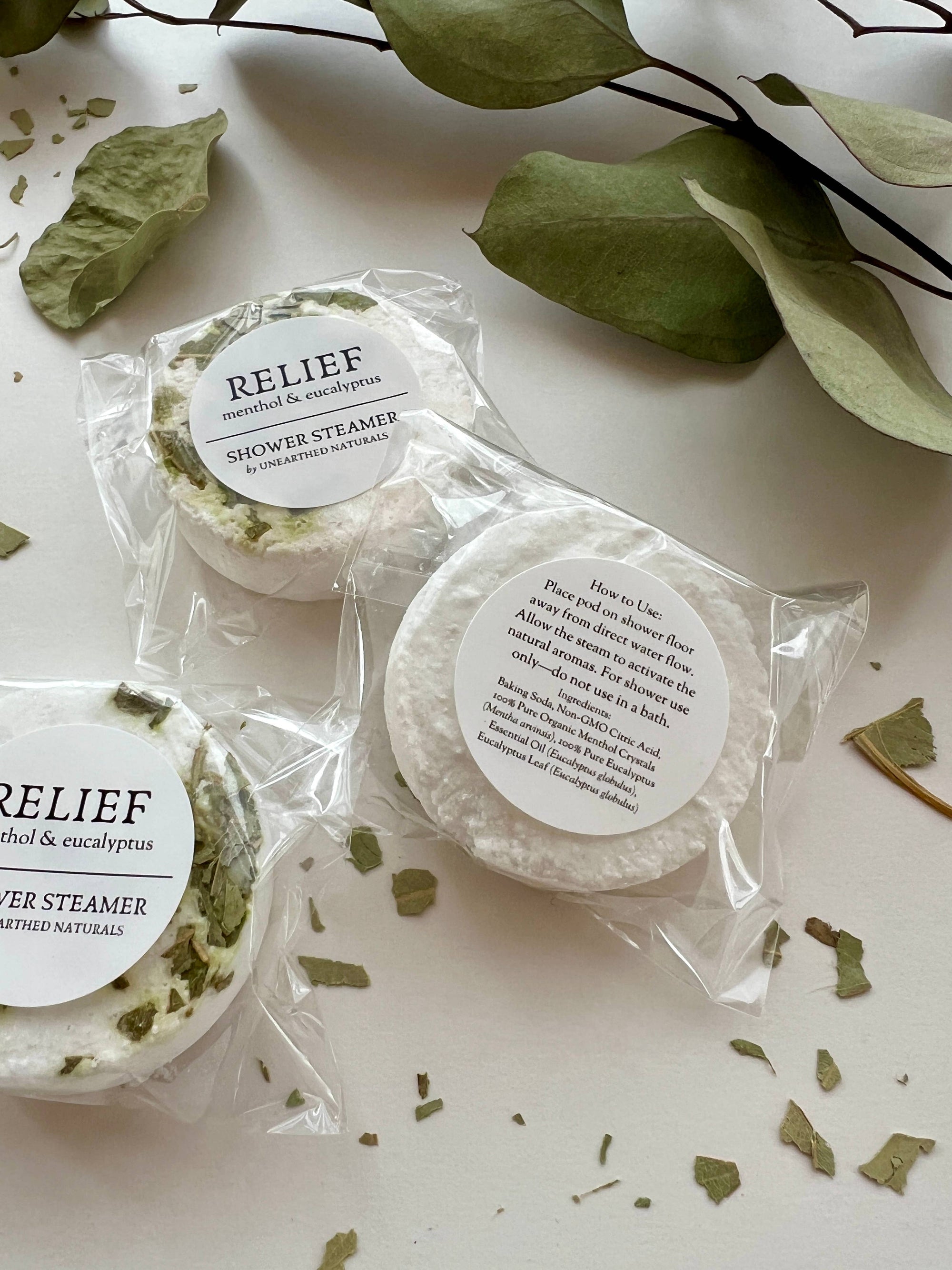 Relief - Menthol & Eucalyptus Shower Steamers - Cloth + Cabin