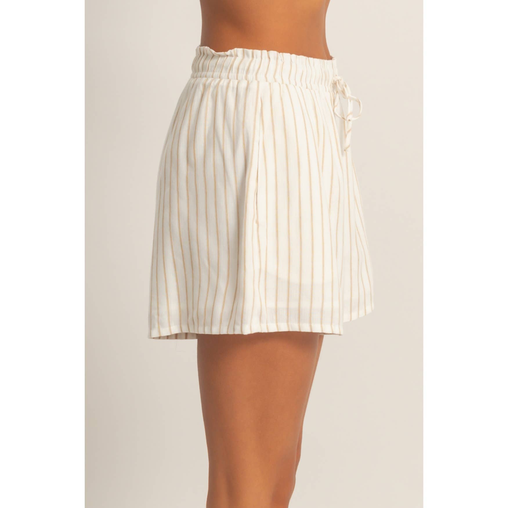 Makaila Striped Drawstring Shorts - Cloth + Cabin