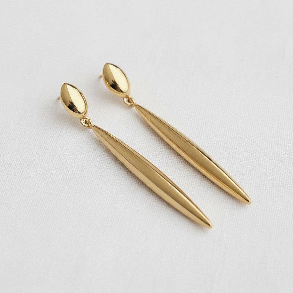 Chic Longline Vintage-Inspired Drop Earrings - Cloth + Cabin