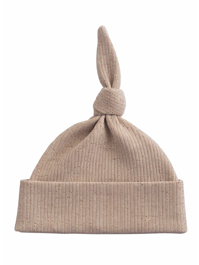 Tan Speckle / Organic Ribbed Beanie