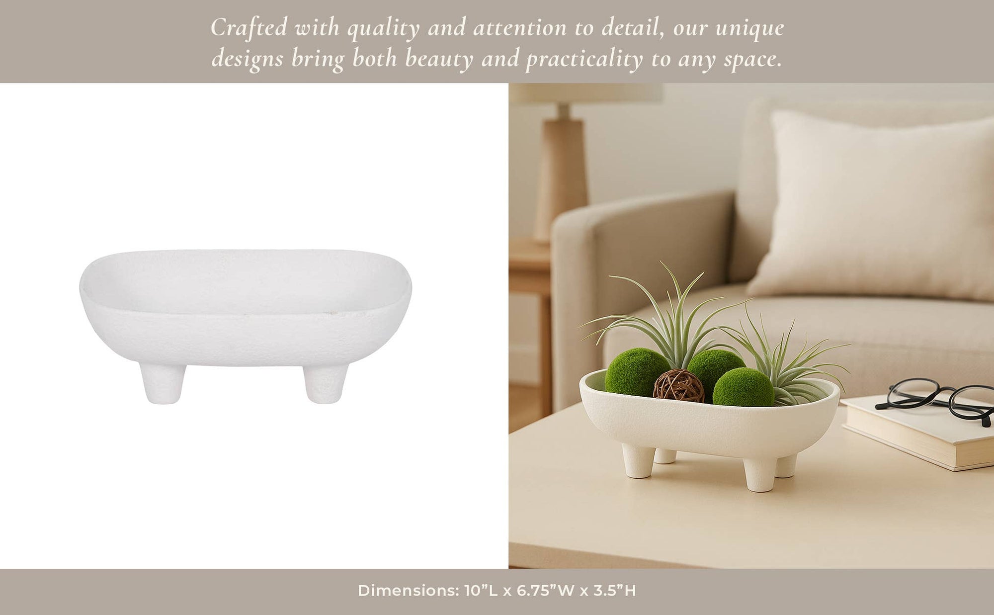 Ceramic Footed Bowl - Cloth + Cabin