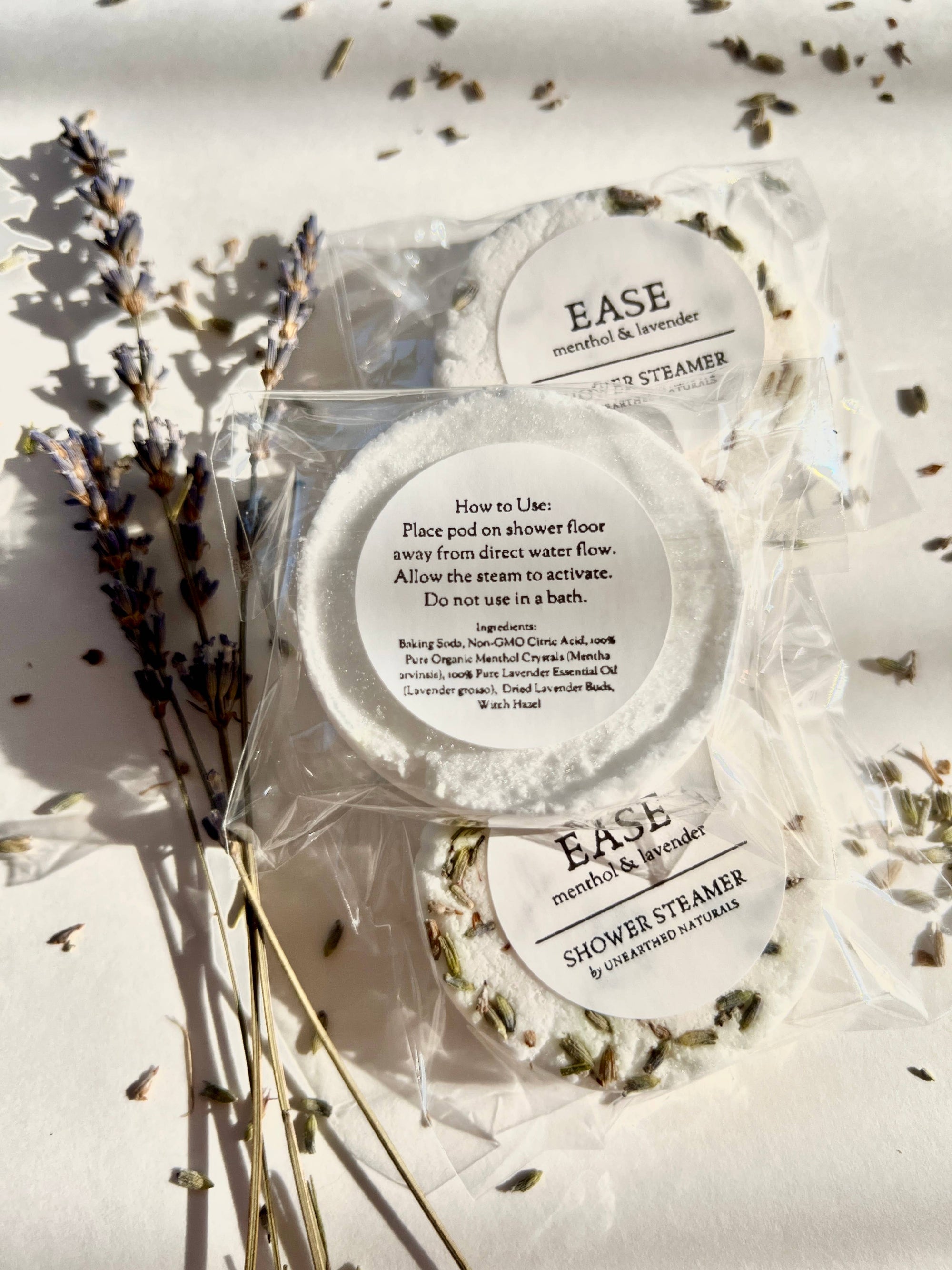 Ease – Lavender + Menthol Shower Steamers - Cloth + Cabin