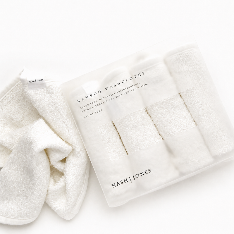100% Bamboo Facial Washcloths