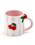 Cherry Pink 14oz Stripe Mug