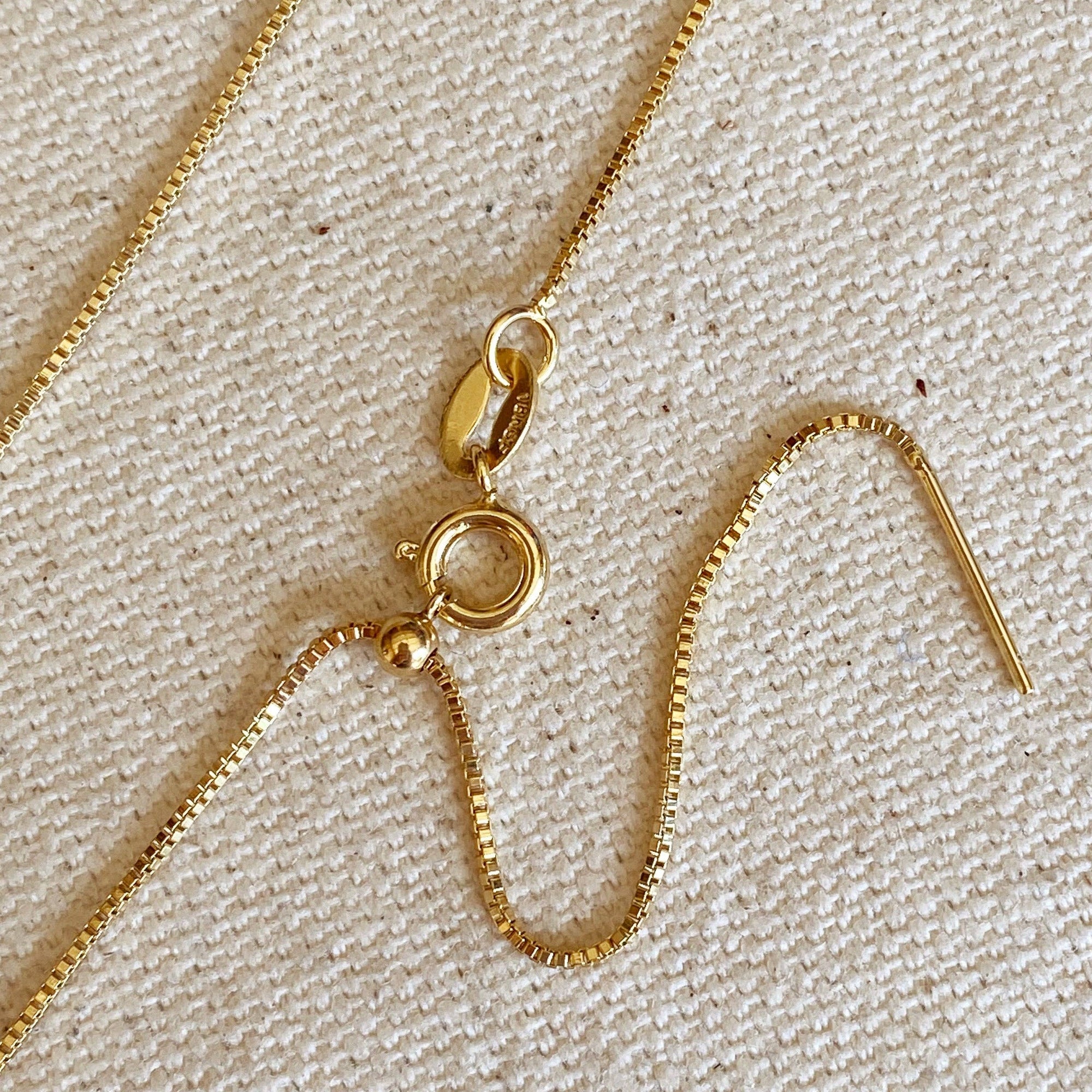 18k Gold Filled Adjustable Sizing Necklace - Cloth + Cabin