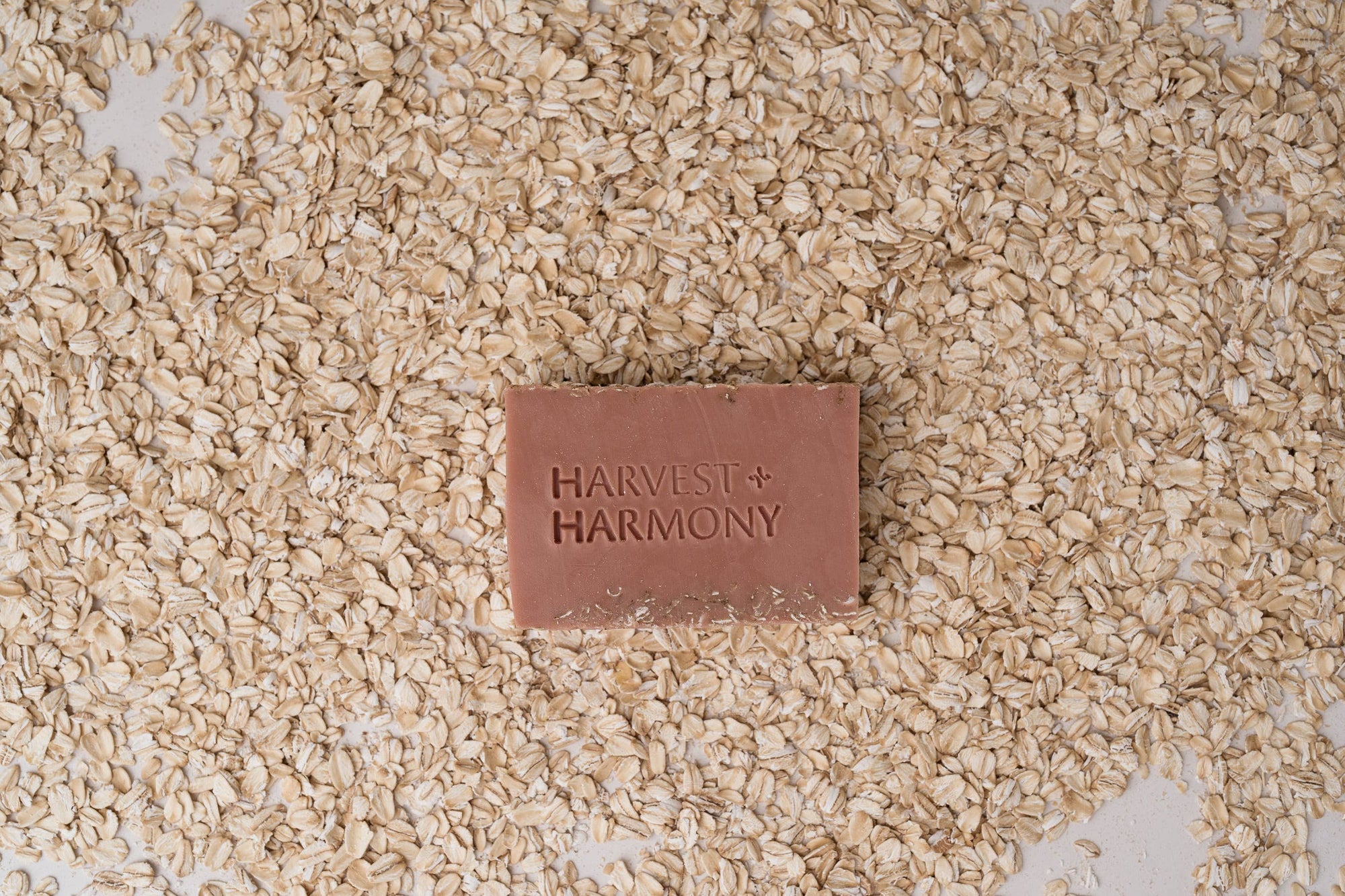 Harvest + Harmony Honey Oatmeal Goat Milk Soap on Soap Dish
