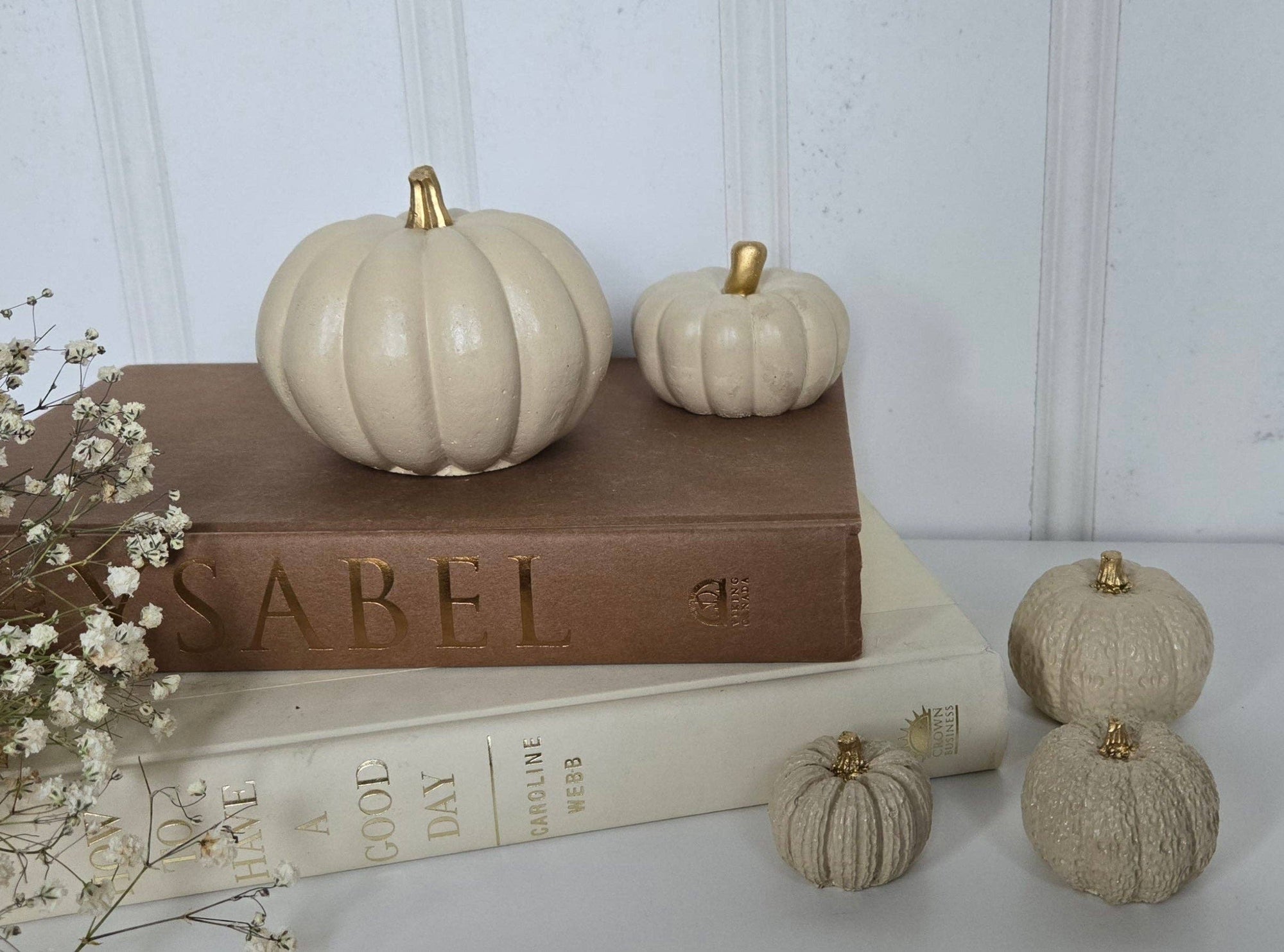 Concrete Pumpkins / Cream - Cloth + Cabin