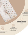 Charlie 2-pc. Farmhouse Tractor/Dot Swaddle Set