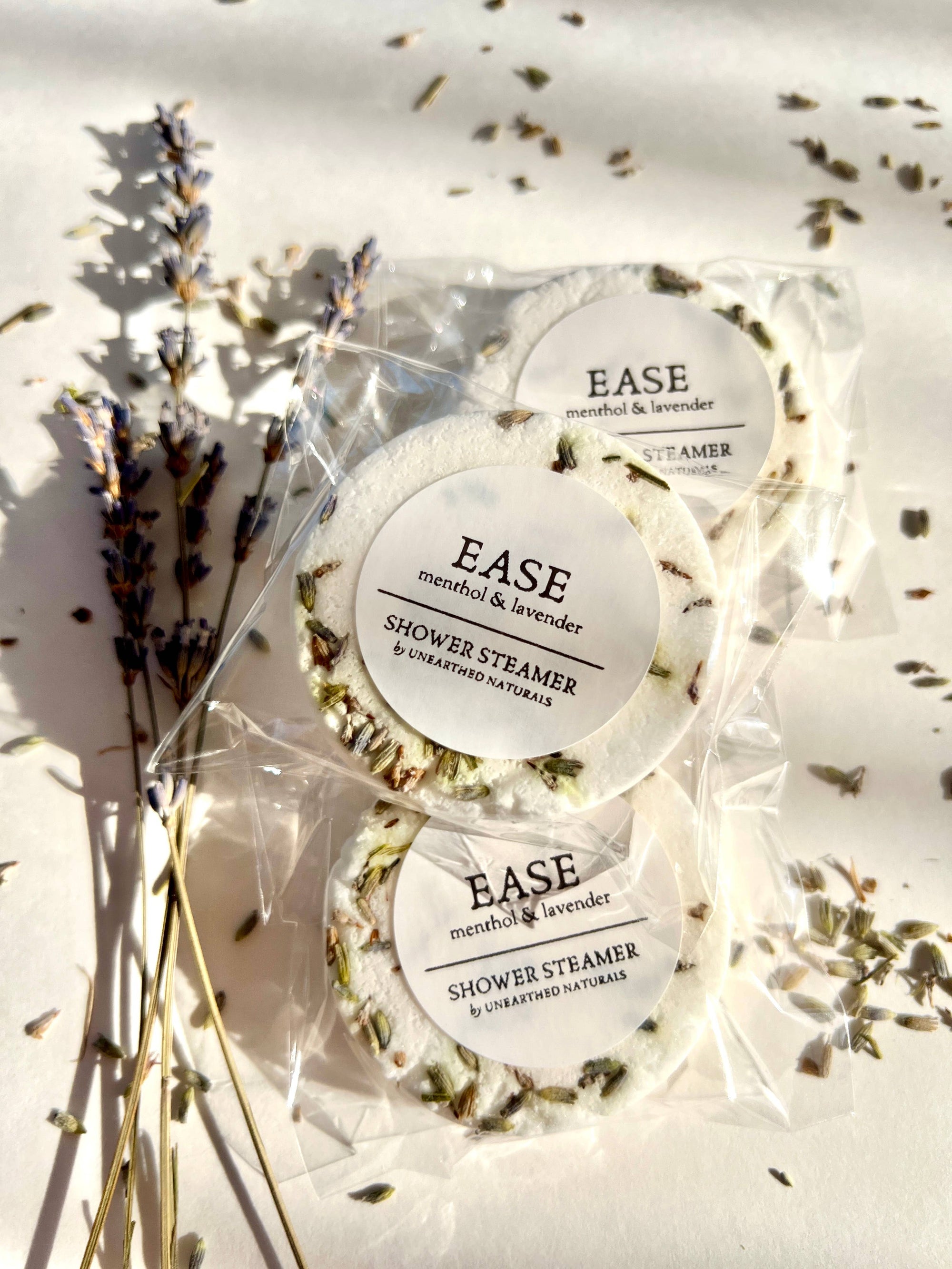 Ease – Lavender + Menthol Shower Steamers - Cloth + Cabin