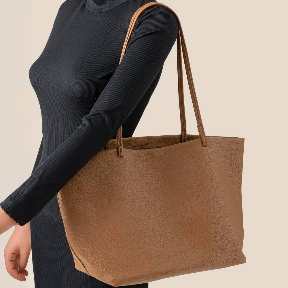 Soft Solid Color Tote Bag - Cloth + Cabin