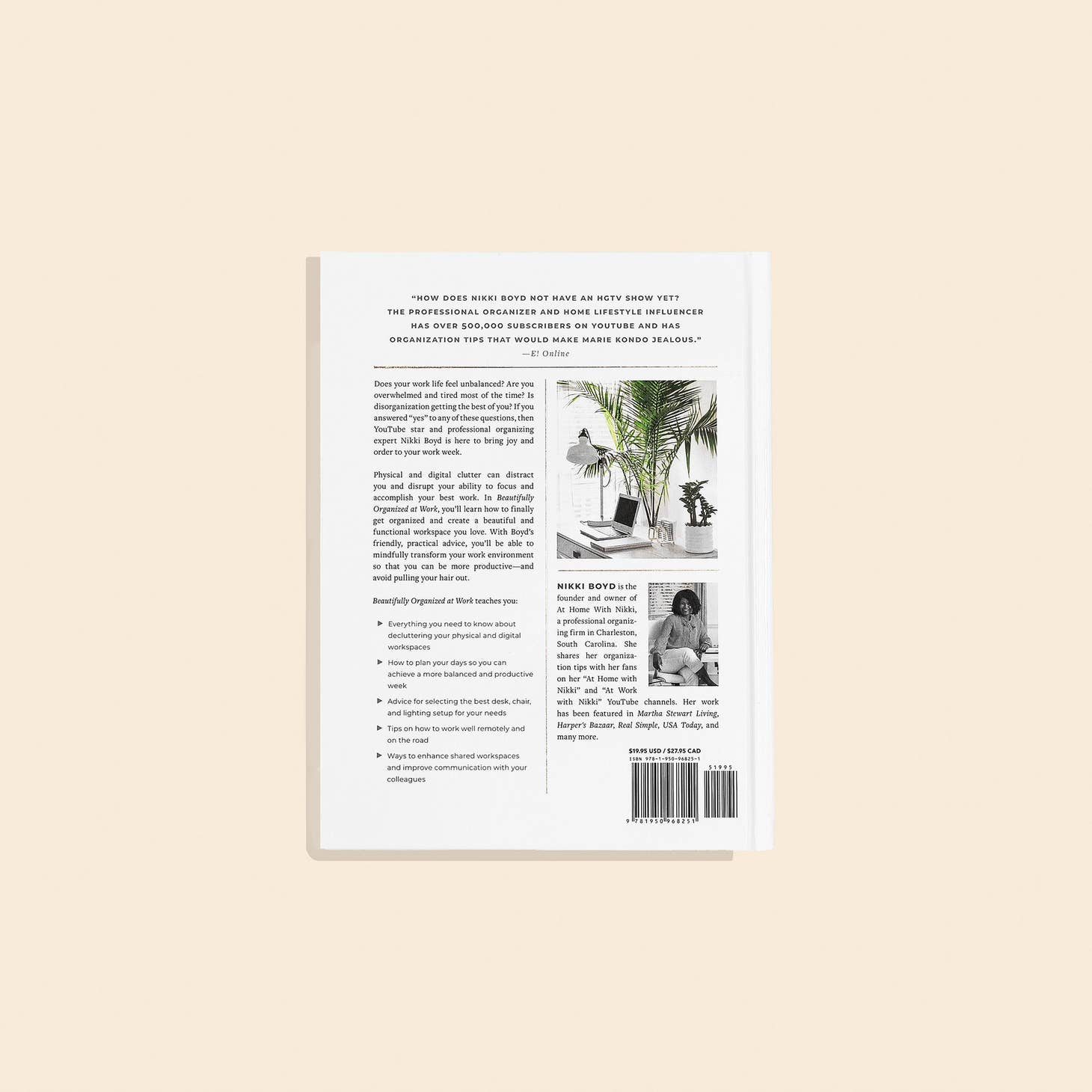 Beautifully Organized at Work Hardcover Book - Cloth + Cabin