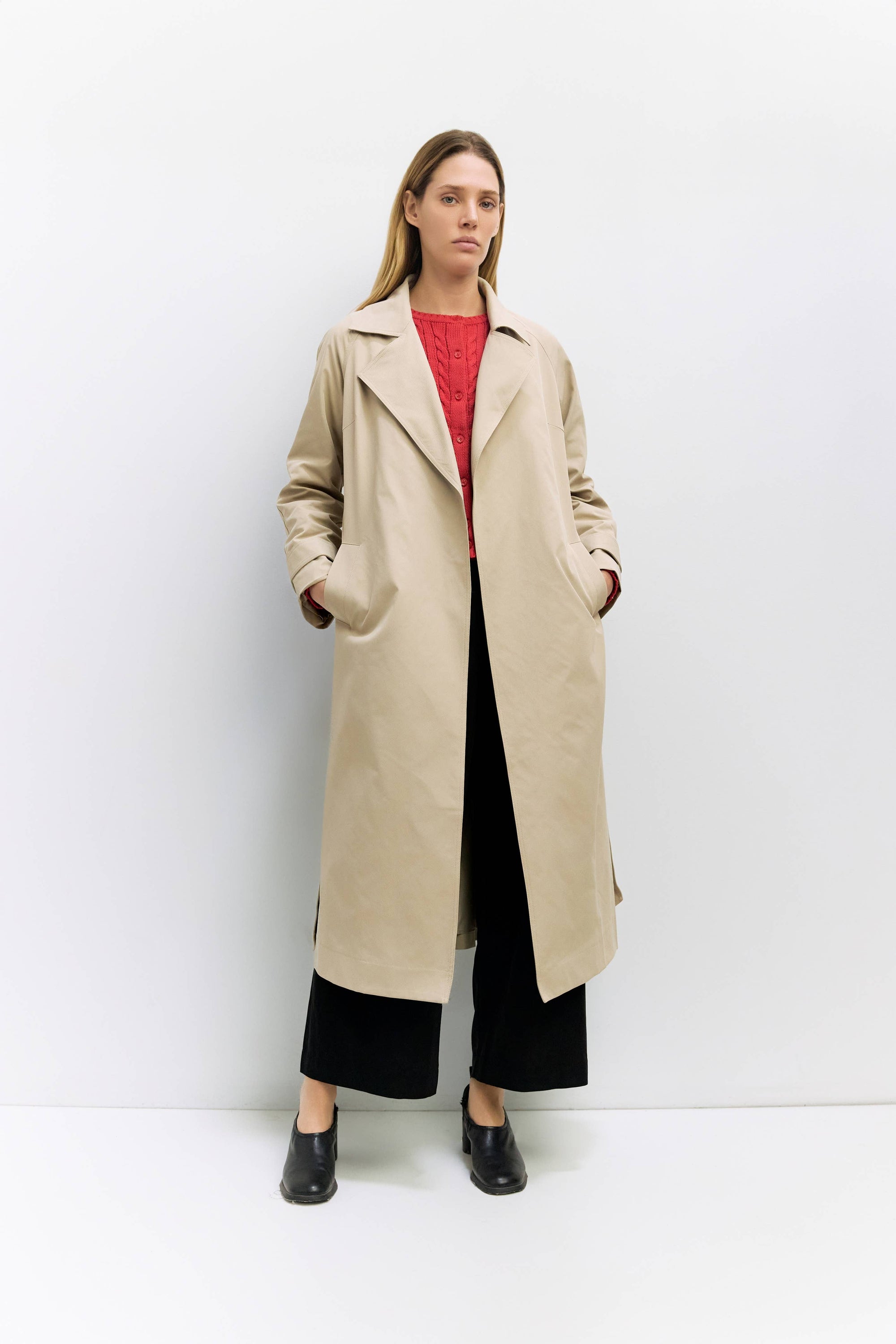 Diane Brushed Twill Trench Coat - Cloth + Cabin