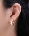 Baguette Hoop Earrings - Cloth + Cabin