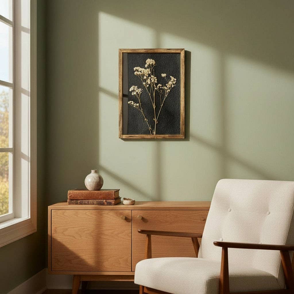 Delicate Pressed Flowers Botanical Wall Art - Cloth + Cabin
