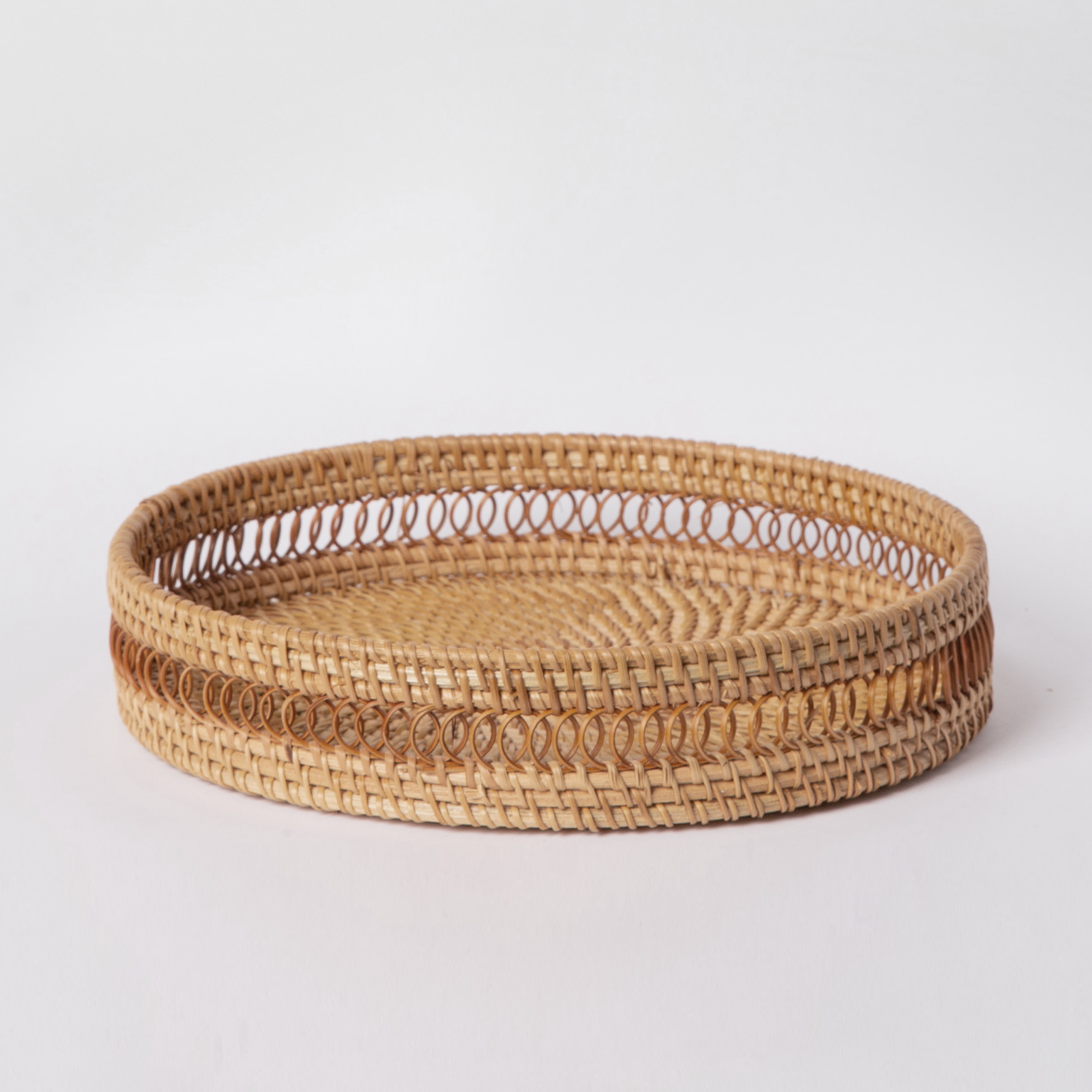 Circle Rattan Trays - Cloth + Cabin