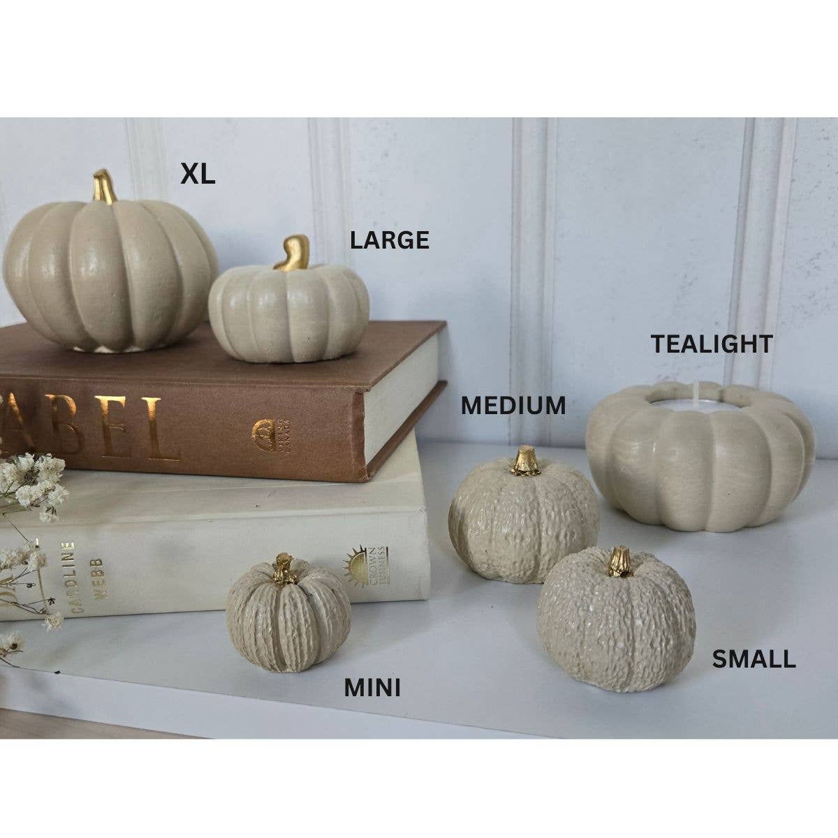 Concrete Pumpkins / Cream - Cloth + Cabin