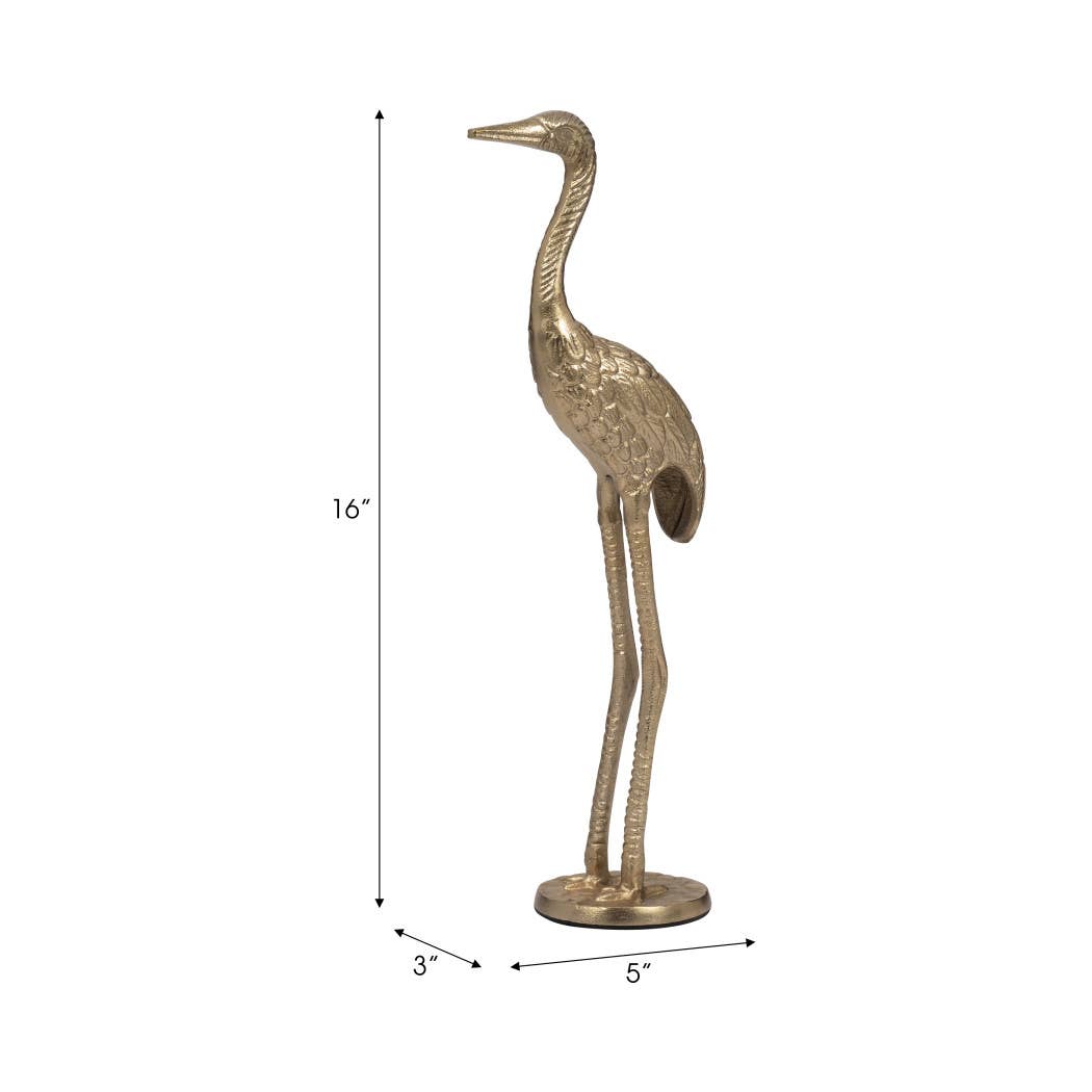 Gold Crane Gleaming Figurine - Cloth + Cabin
