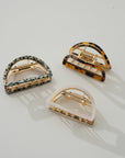 Rosalie Core Classic Half Moon Metal Claw Clip - Cloth + Cabin