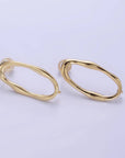 Open Molten Oblong Earrings