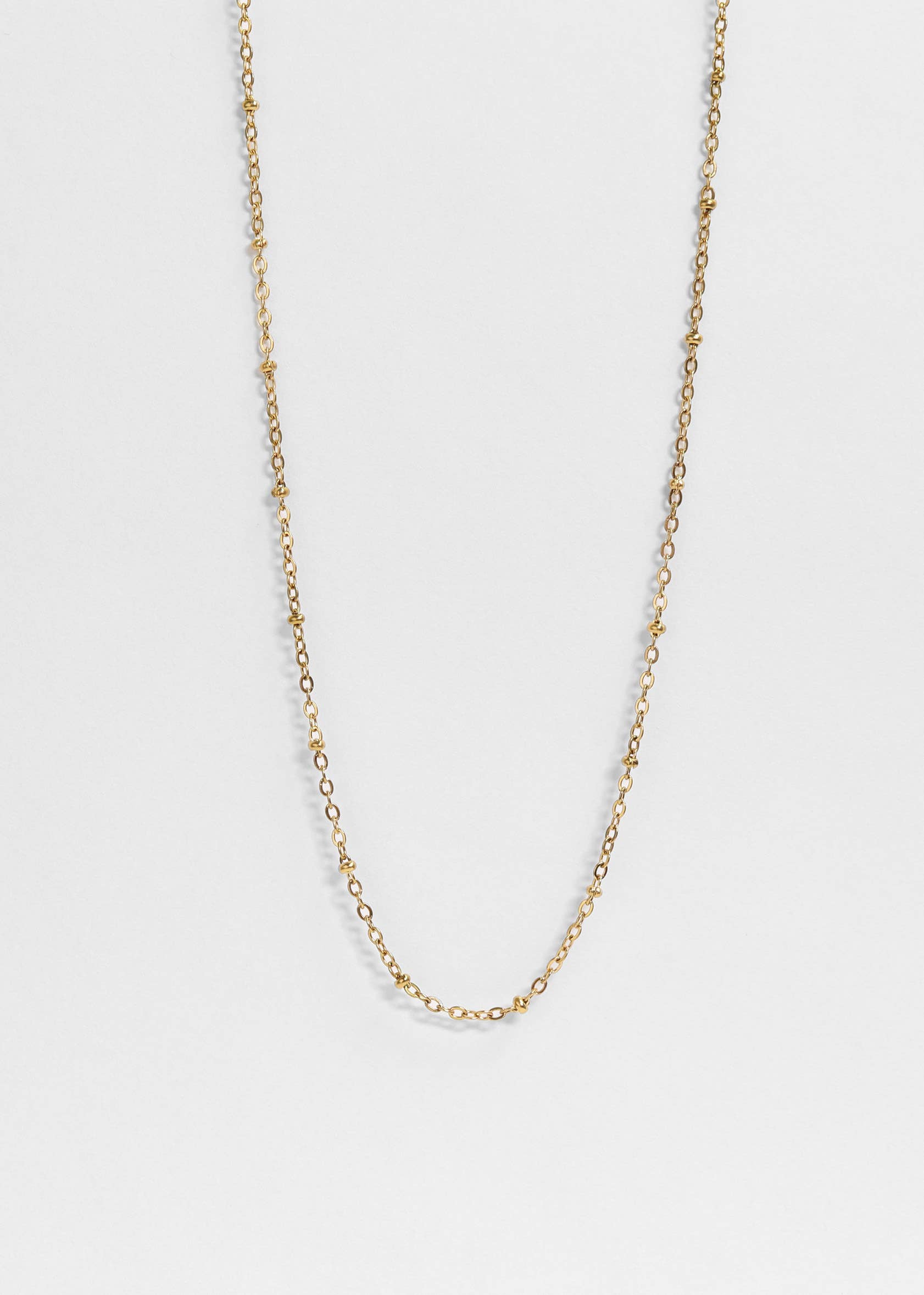 Stainless Steel Satellite Chain Necklace - Gold - Cloth + Cabin