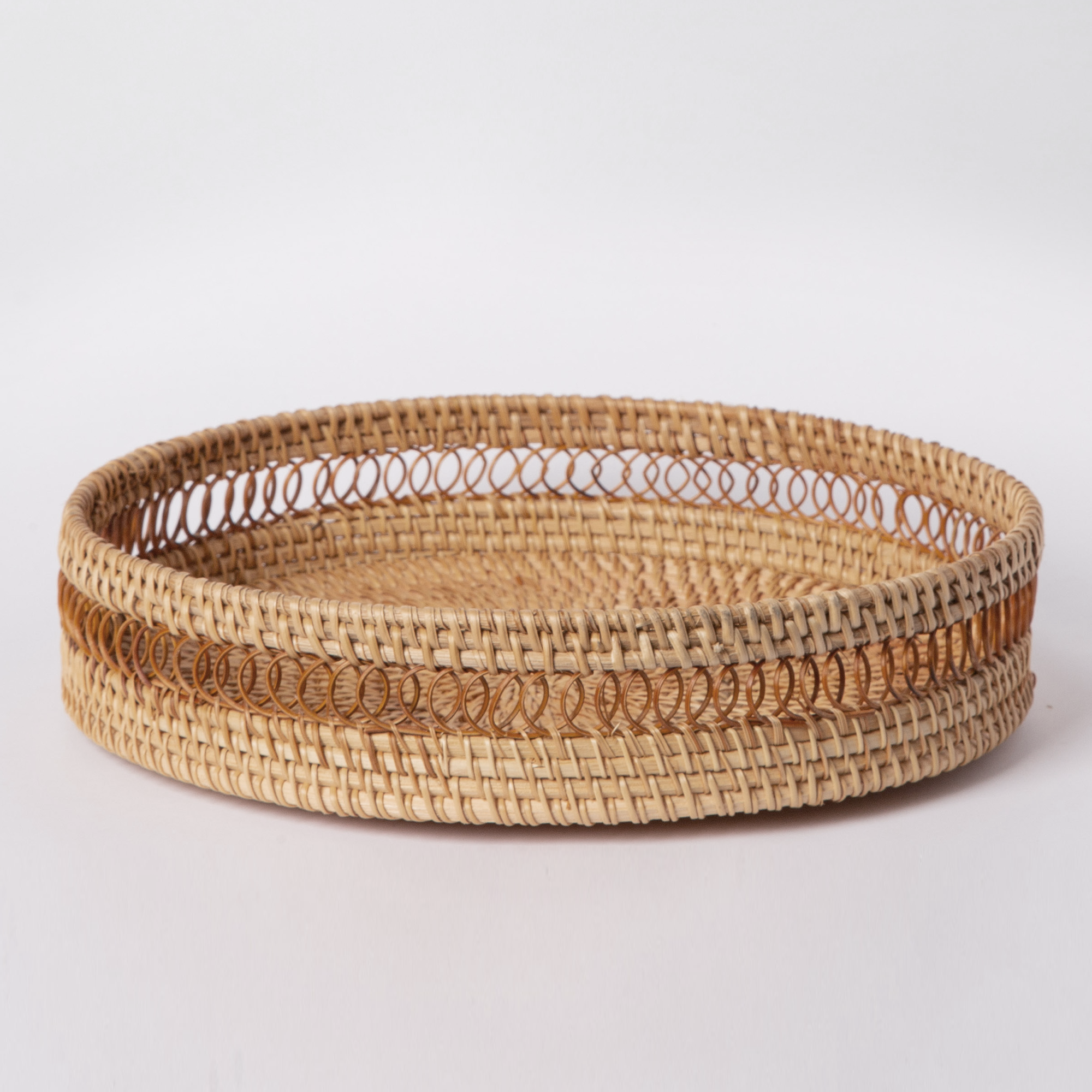 Circle Rattan Trays - Cloth + Cabin