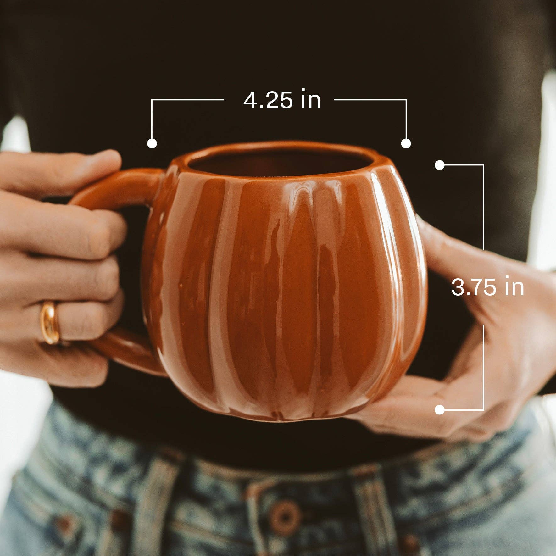 Brown Pumpkin Coffee Mug - Cloth + Cabin