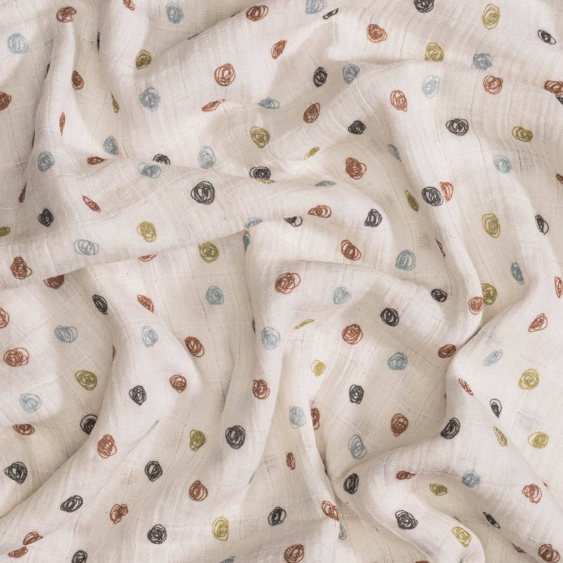 Charlie 2-pc. Farmhouse Tractor/Dot Swaddle Set