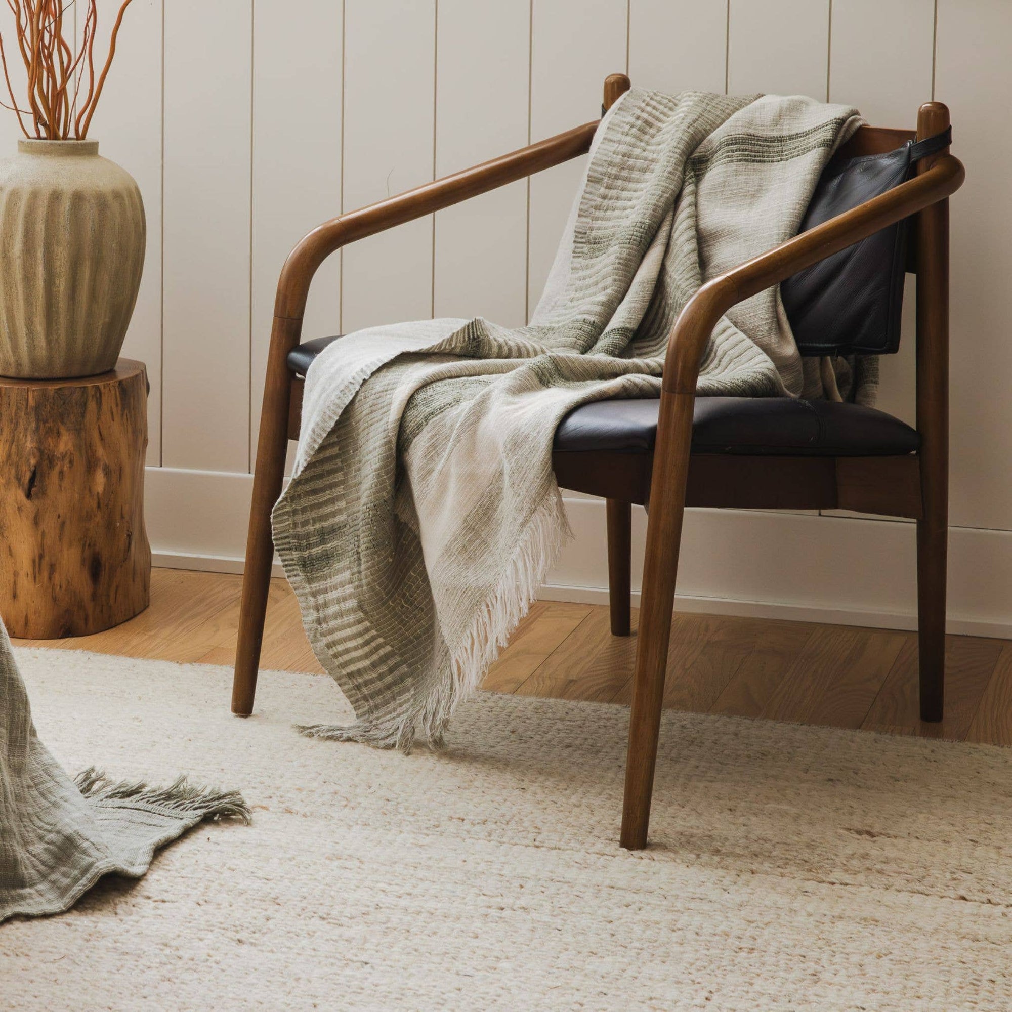 Zen Garden Plaid Throw Blanket - Cloth + Cabin