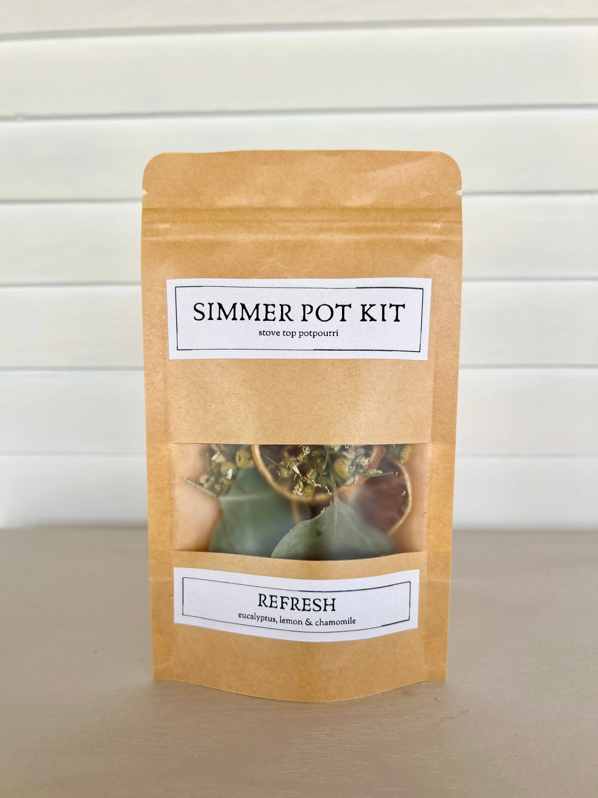 Refresh - Simmer Pot Kit - Eucalyptus, Lemon & Chamomile - Cloth + Cabin