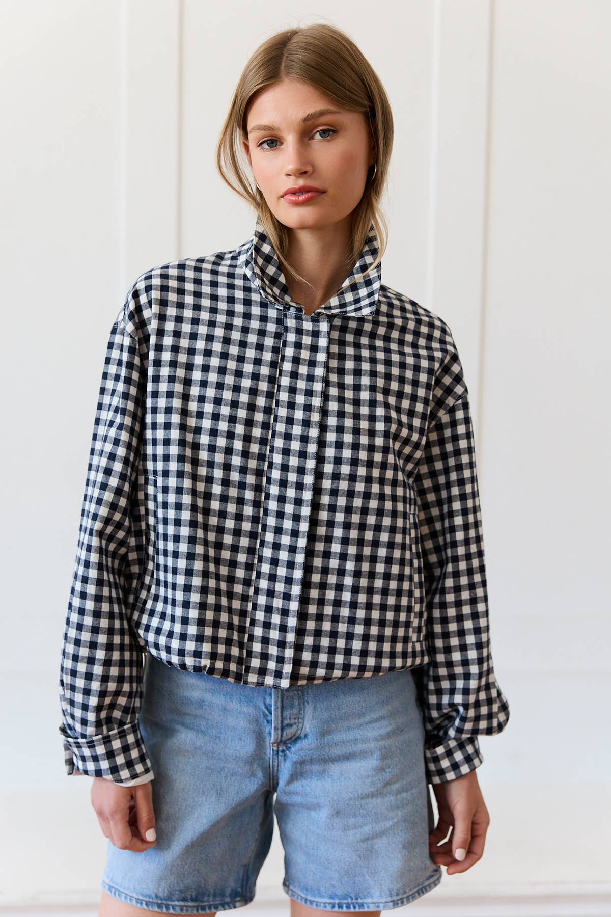 Leilani Gingham Zip Jacket